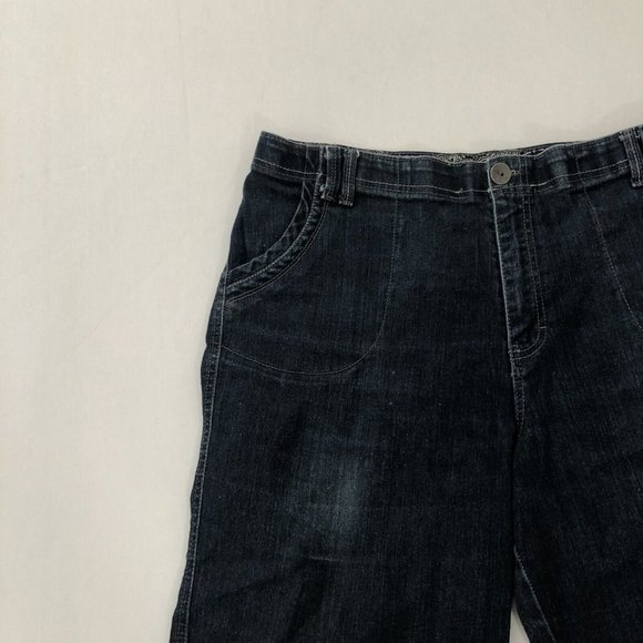 Gloria Vanderbilt Cropped Jeans Women's 14 Blue Denim Pants Reg Fit Size (36x15) - Picture 6 of 15